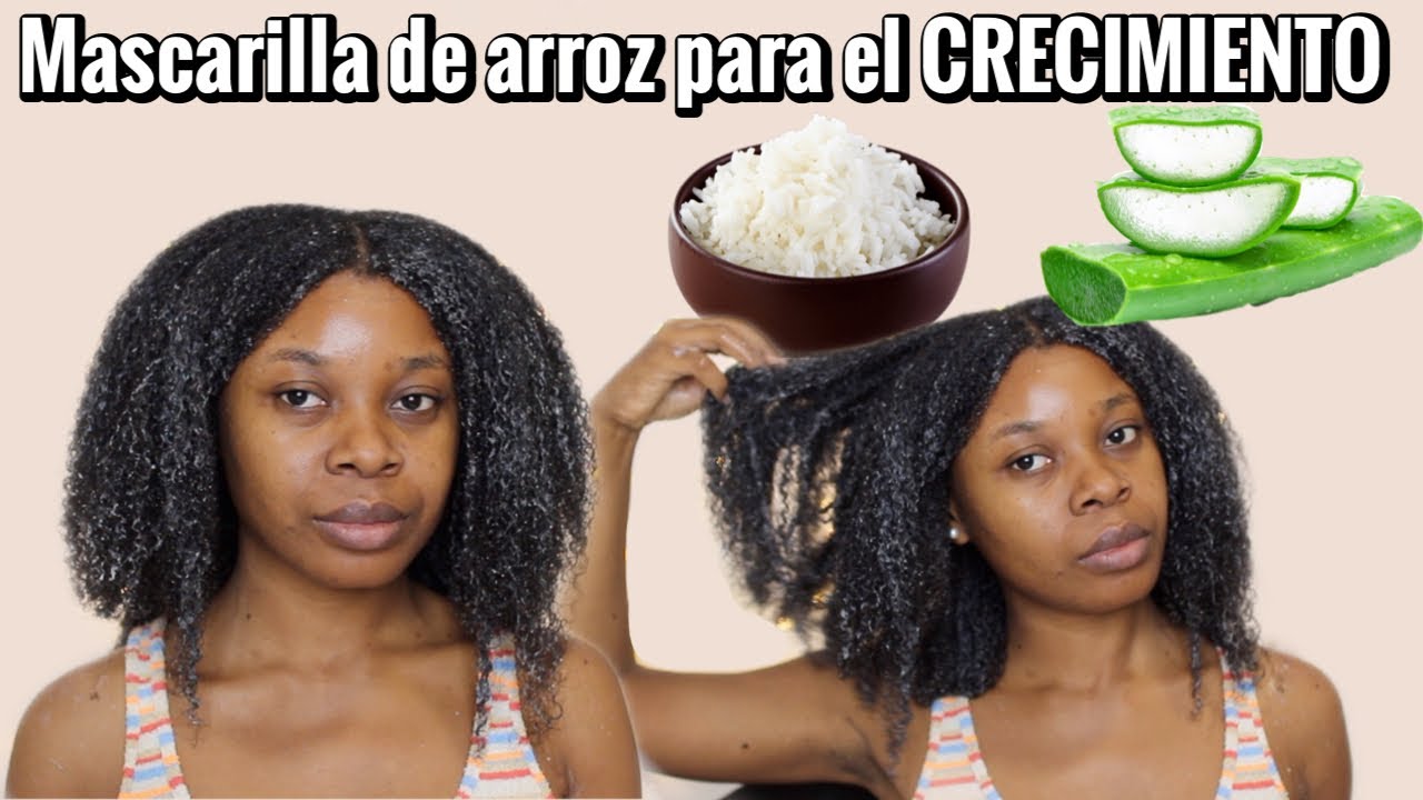MASCARILLA DE ARROZ y ALOE VERA para el CRECIMIENTO DEL CABELLO || Rihanel