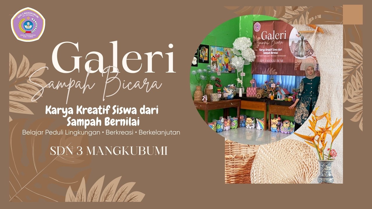 Inovasi Sekolah “Sampah Bicara” | Galeri Lingkungan Berbasis Karya Kreatif Siswa