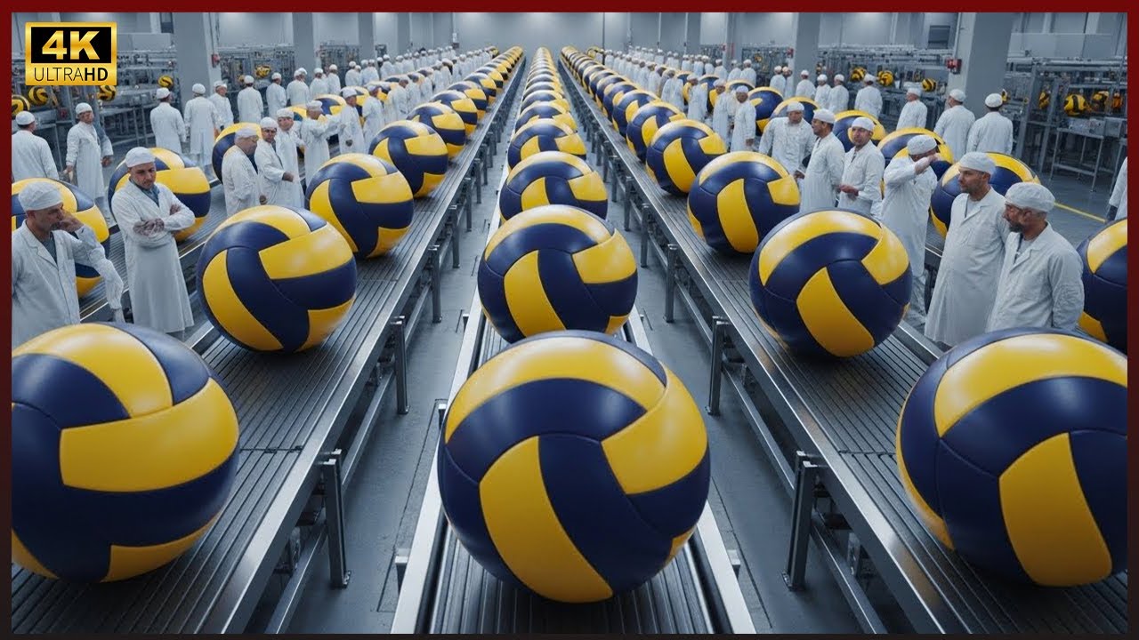 Inside a Modern Volleyball Factory: From Design to Final Appearance on the Court The Entire Process