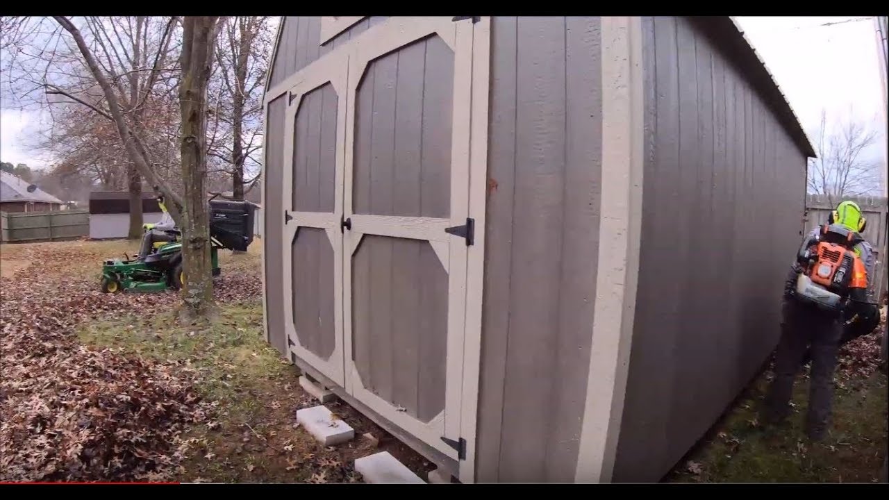 Back Yard Leaf Removal