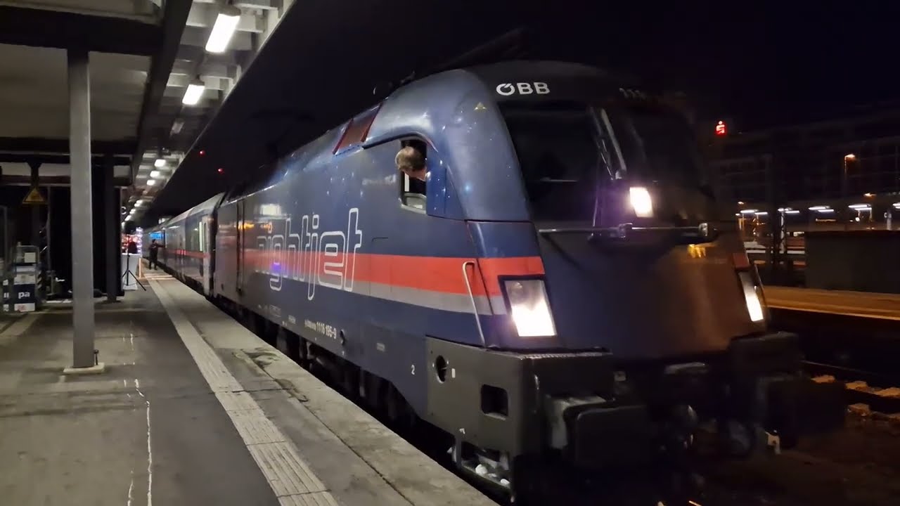Der Erste NightJet von Stuttgart Hbf aus Richtung Venedig
