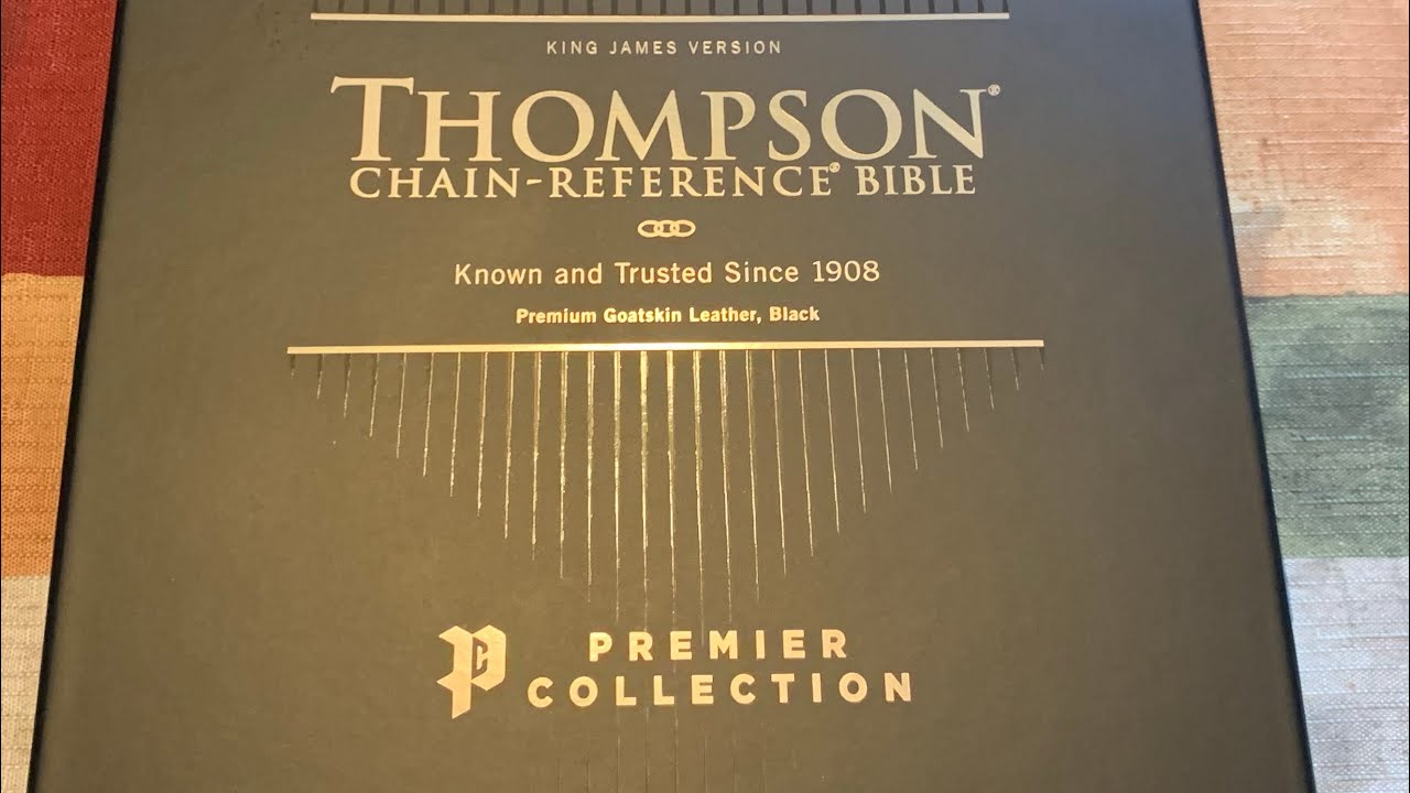 KJV Thompson Chain Reference Bible, Premier Collection, Goatskin Leather