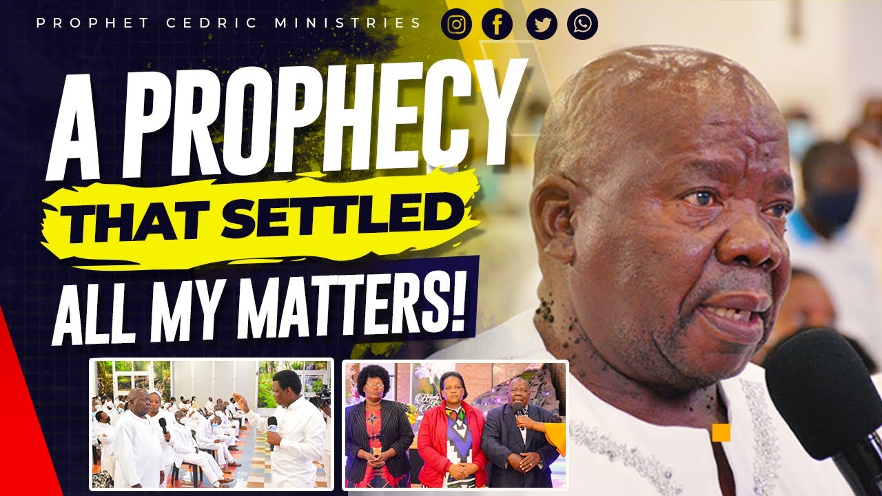 A PROPHECY THAT SETTLED ALL MY MATTERS!