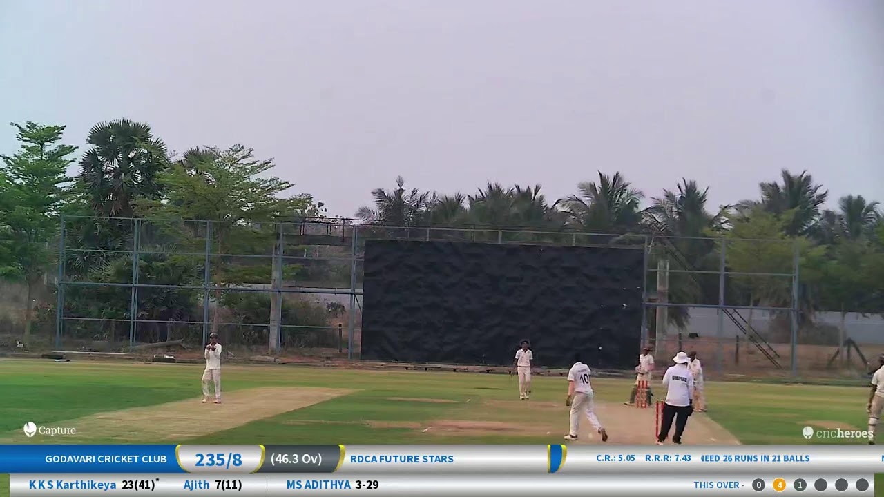 RDCA Future Stars vs Godavari cricket club live cricket match | 08-Mar-26 09:10 AM 50 live - RDCA P