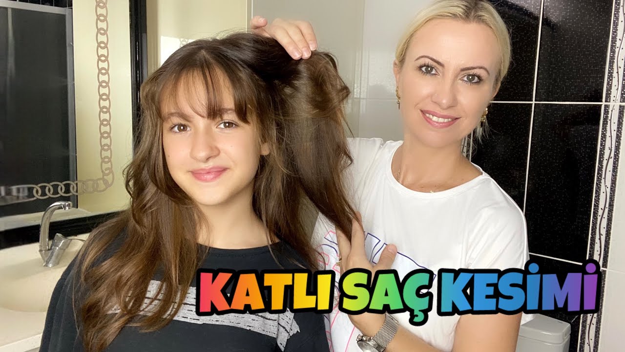Ara Makaslı Katlı Saç Kesimi | @Emine Deligoz #wolfcut