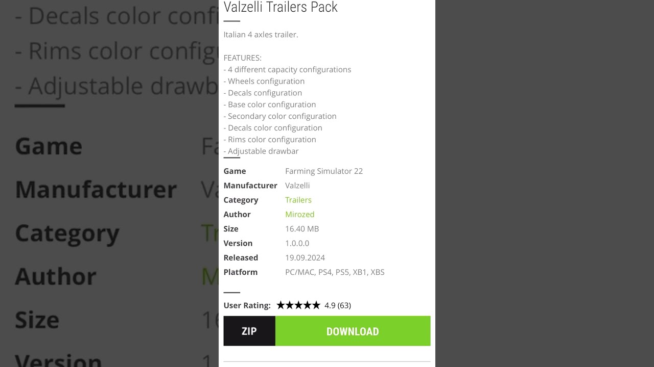 Valzelli Trailers Pack By Mirozed