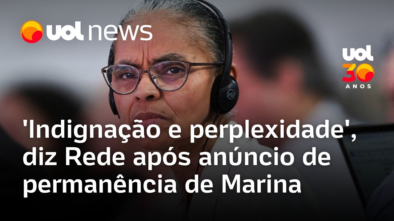 'Indigna&ccedil;&atilde;o e perplexidade', diz Rede ap&oacute;s an&uacute;ncio de perman&ecirc;ncia de Marina Silva