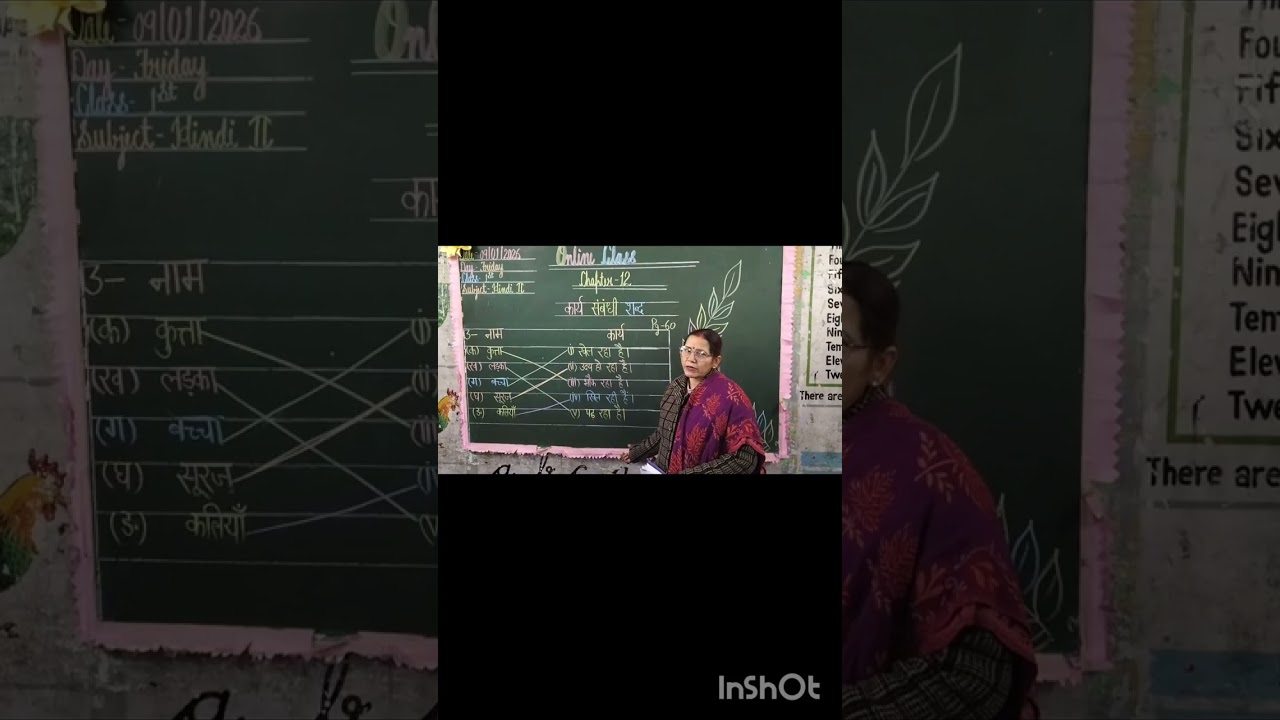 Class - 1st , Subject -Hindi , Ch-12 (Kriya) Bookwork