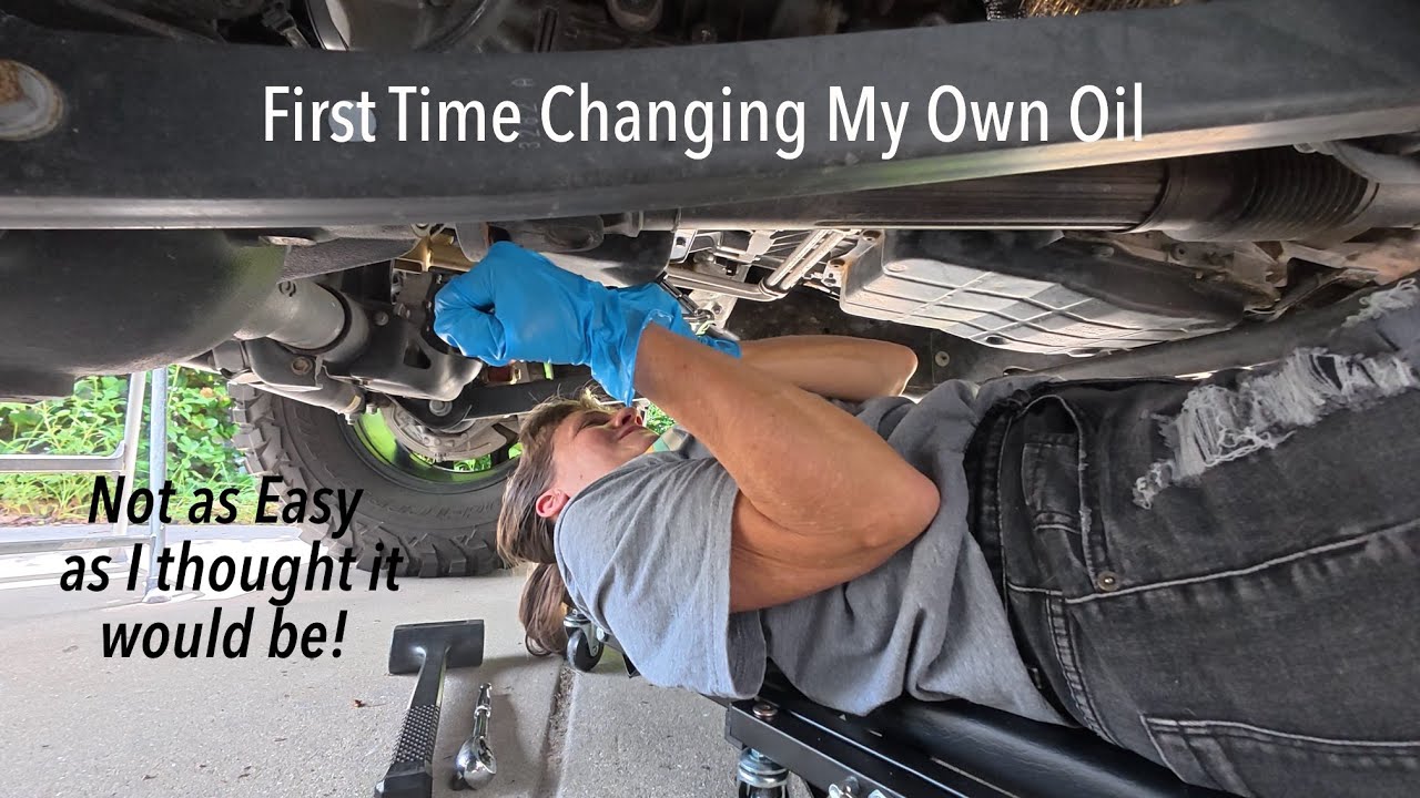 First Time Changing My Own Oil | Routine Maintenance on My Jeep Wrangler JLU