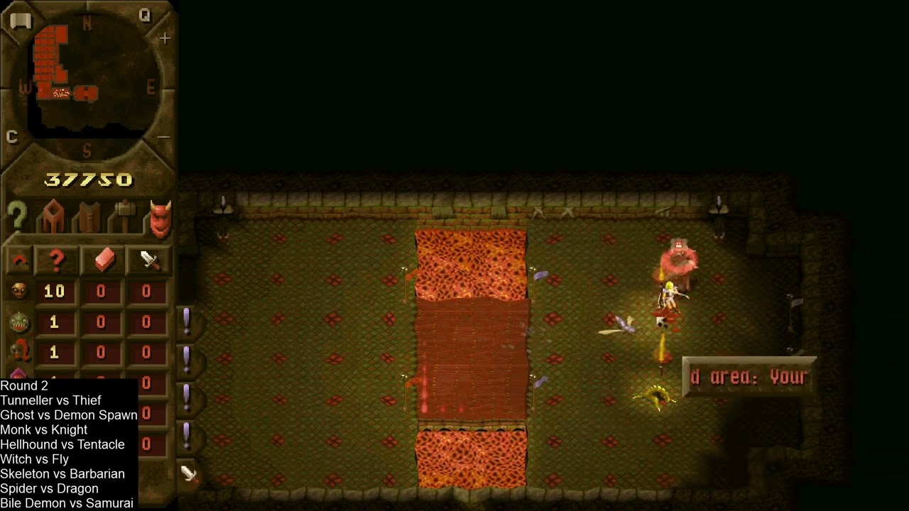 Dungeon Keeper Creature DeathMatch Round 2