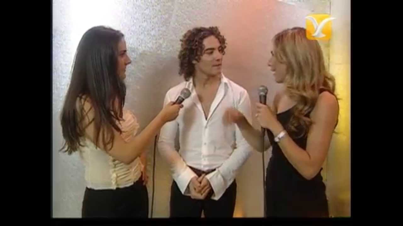 Backstage David Bisbal - Vanessa Miller - Festival de Viña del Mar 2003