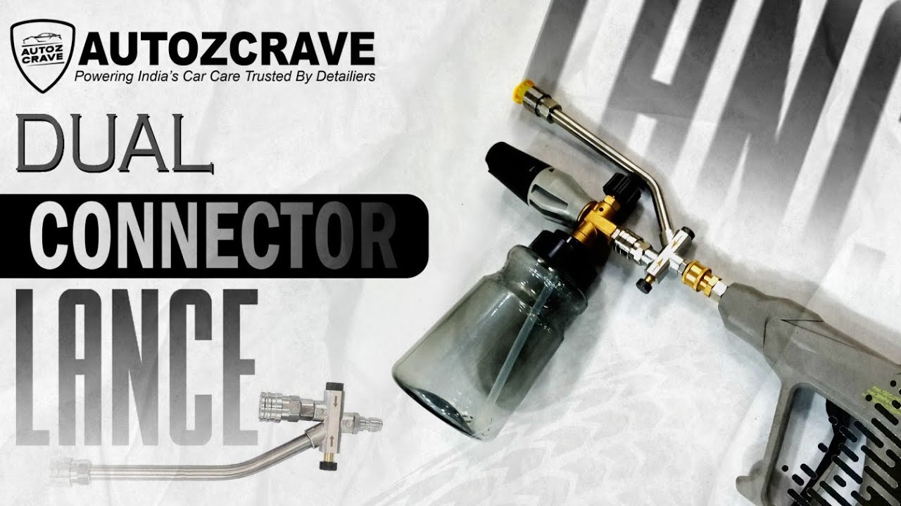Dual Connector Foam Lance Cannon 4000PSI | Fast & Powerful Cleaning #detailers #carcleaning