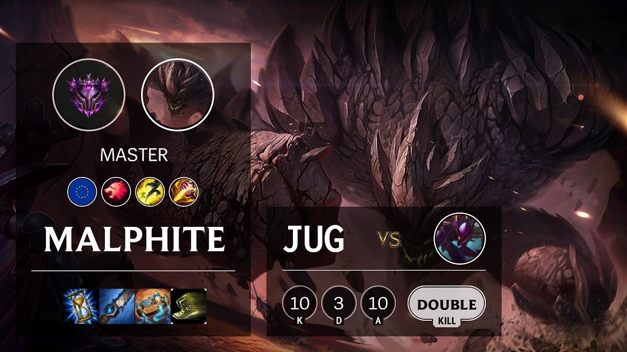 Malphite Jungle vs Kha'Zix - EUW Master Patch 10.12