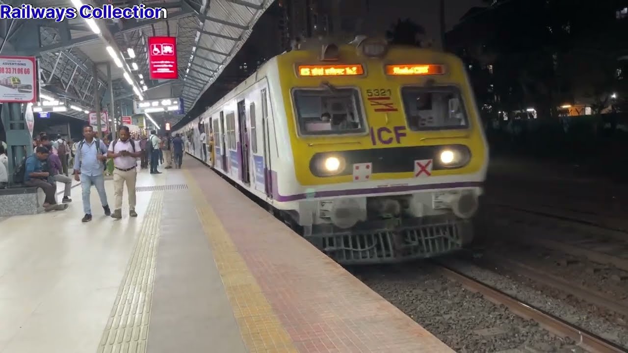 Chinchpokli Railways Station Mumbai ll Mumbai Local Train Arrival and Departure Back To Back Action