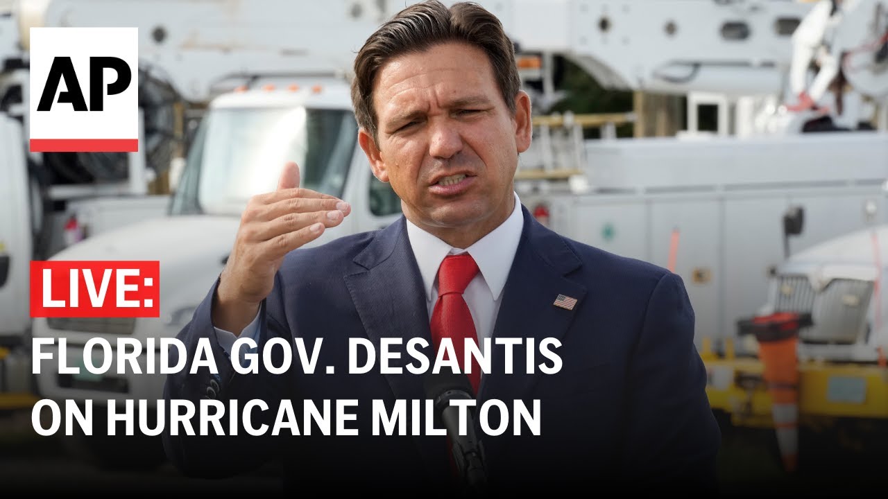 LIVE: Florida Gov. DeSantis holds press briefing on Hurricane Milton