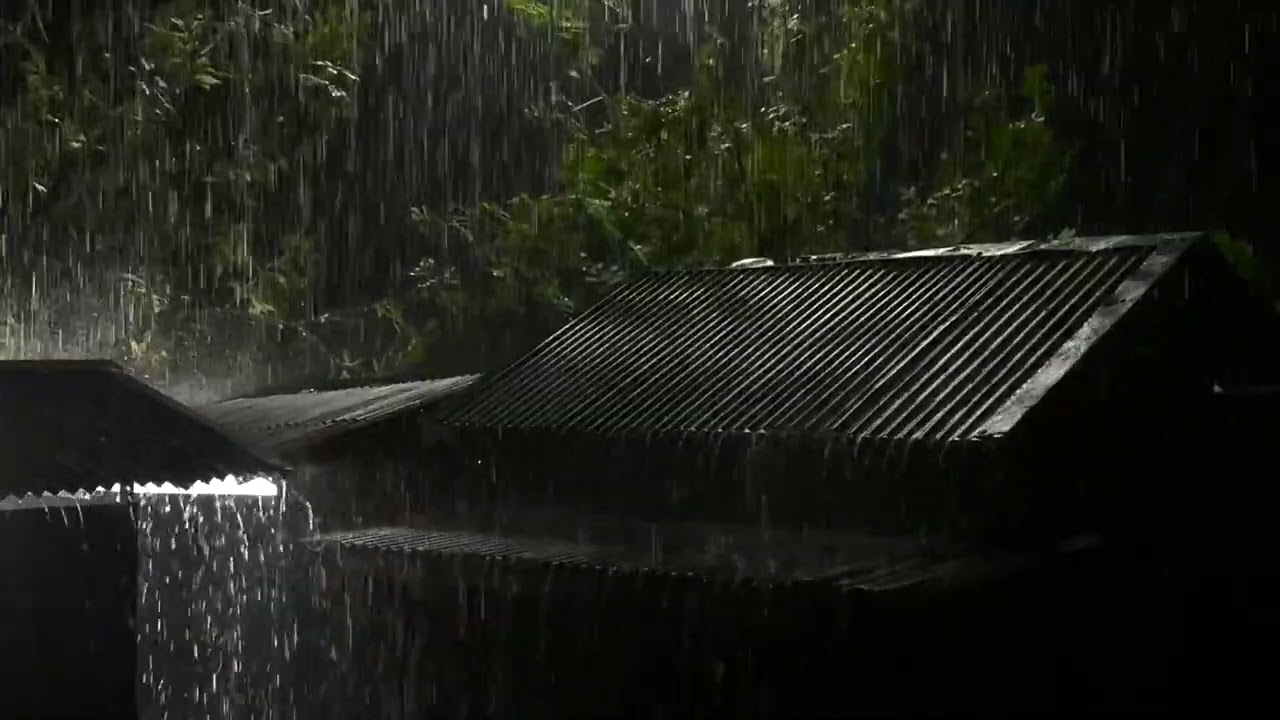 No Ads Rain Sounds for Sleeping - ASMR Rain and Thunder Sounds For Sleeping, Relaxing