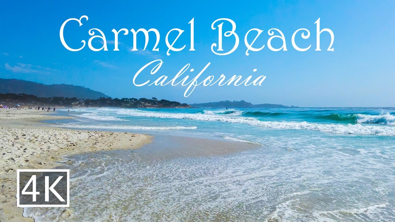 [4K] Carmel Beach - California USA - Walking Tour