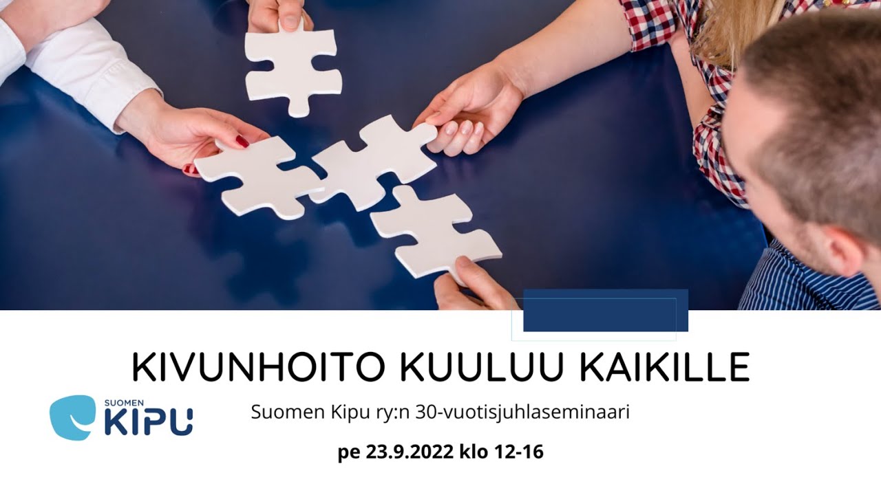 Kivunhoito kuuluu kaikille - Juhlaseminaari 23.9.2022 Jyv&auml;skyl&auml;