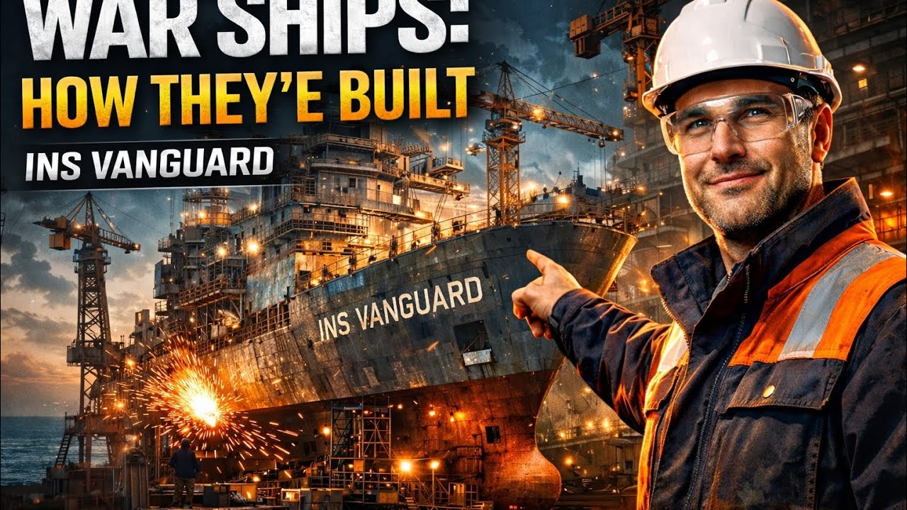 How War Ships Are Made Today 🚢 | Inside a Modern Naval Factory (INS VANGUARD)#WarShipFactory