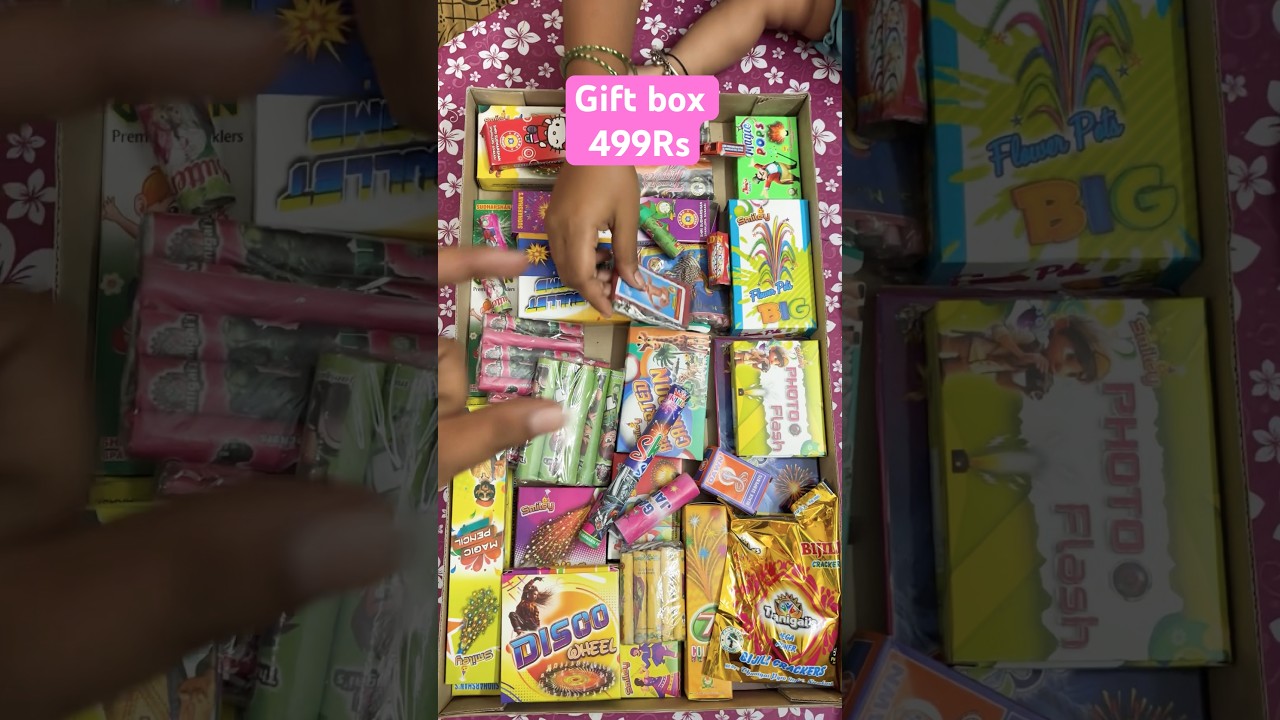 Diwali Gift box unboxing crackers |Sivakasi| 35 items |#viral #trending #diwali #kushvikvlogs