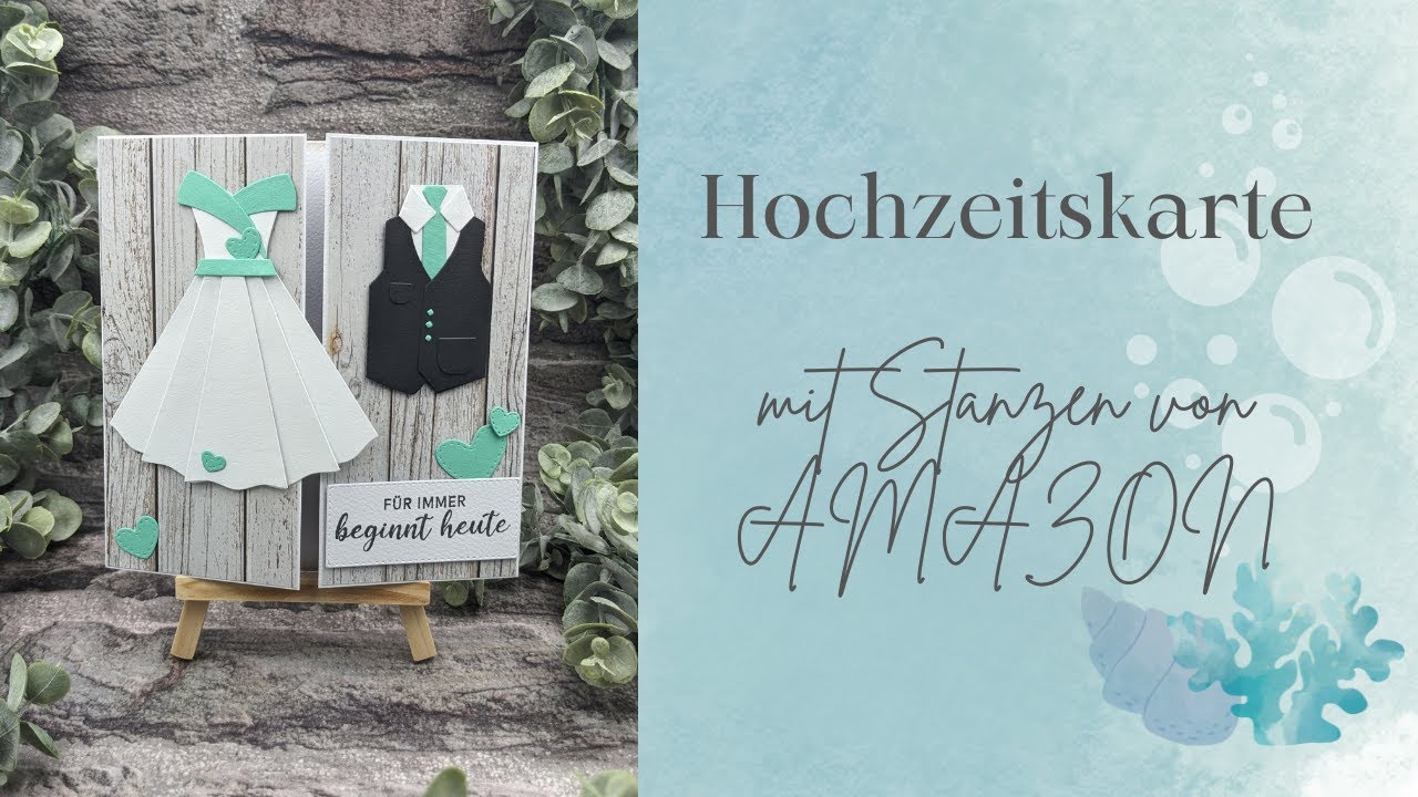 Hochzeitskarte mit Stanzen von #amazon
