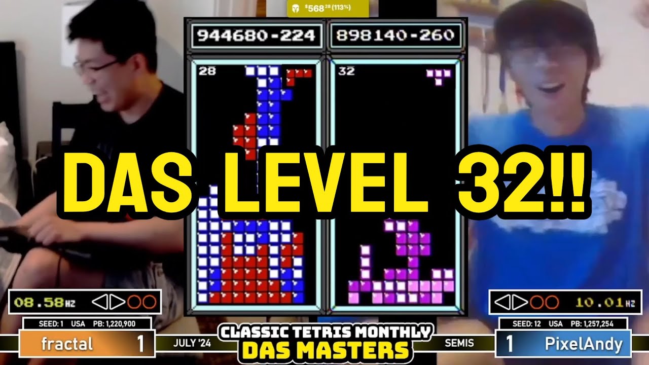 FIRST EVER!! DAS Level 32 in NES Tetris