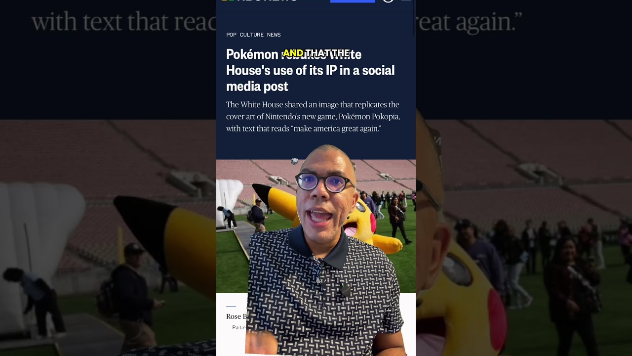 The White House just got called out by Pok&eacute;mon.