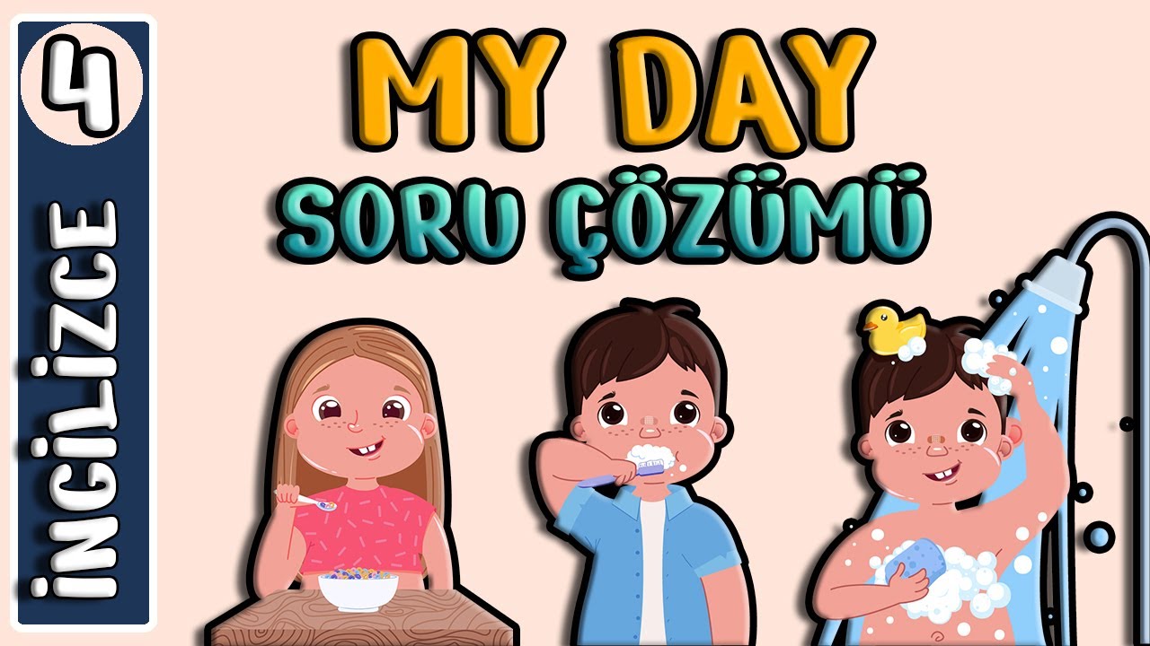 4.Sınıf İngilizce 5.Ünite TEST | My Day | İngilizce Öğreniyorum