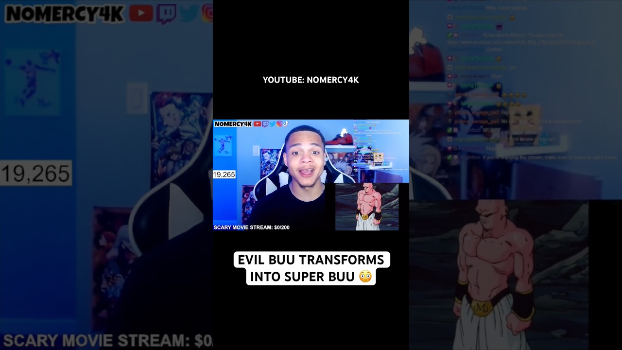 Super Buu transformation #dragonballreaction #dbzreaction #nomercy4k