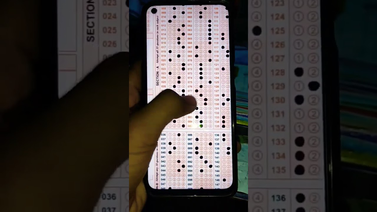 My NEET OMR SHEET 🩺🥼 #omr #neet2023 #trendingshorts