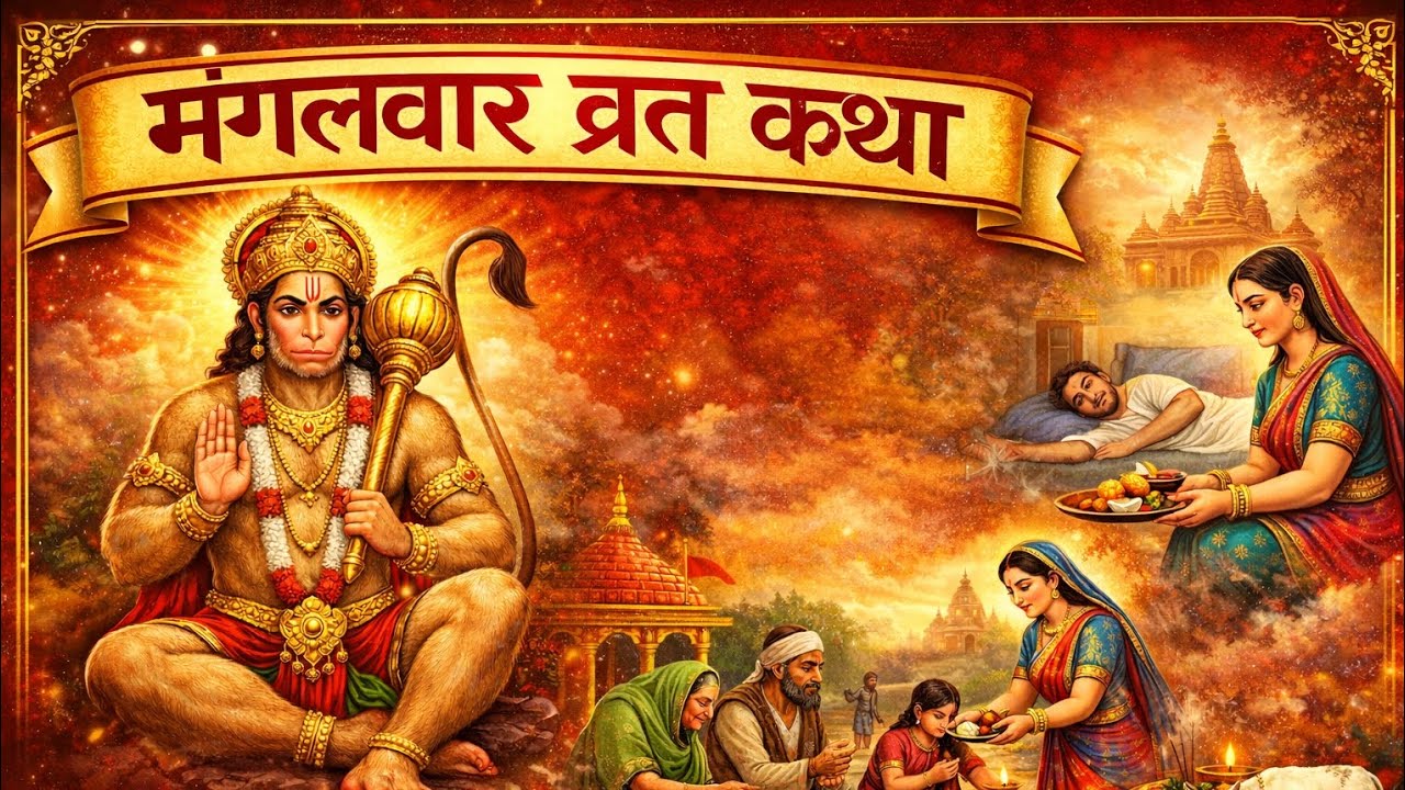 मंगलवार की व्रत कथा सुनते ही पूरी होगी मनोकामना#viral #Bajrangbali#motivation #HanumanBhakti#video