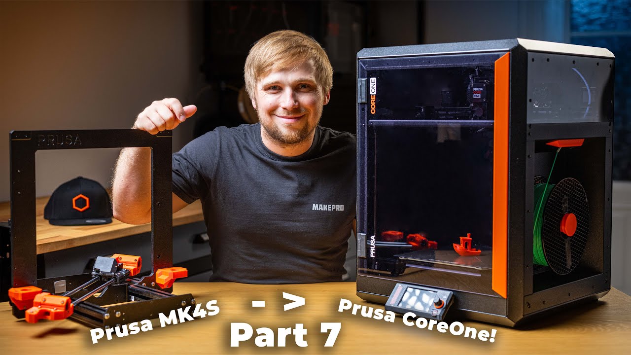 Prusa MK4S → CoreOne conversion kit: Bočnice, dvířka, LCD a závěr! | Díl 7/7