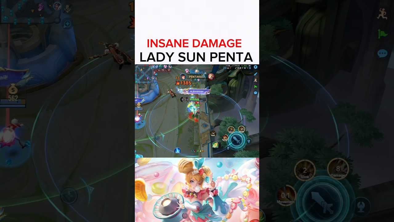 Lady sun casually pentas enemies #hok #honorofkings #honorofkingsglobal