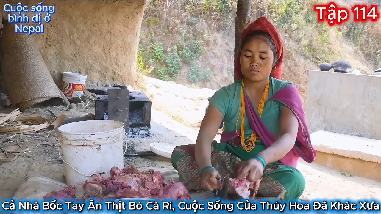 Thúy Hoa Tập 114 - Cả Nhà Bốc Tay Ăn Thịt Bò Cà Ri, Cuộc Sống Của Thúy Hoa Đã Khác Xưa