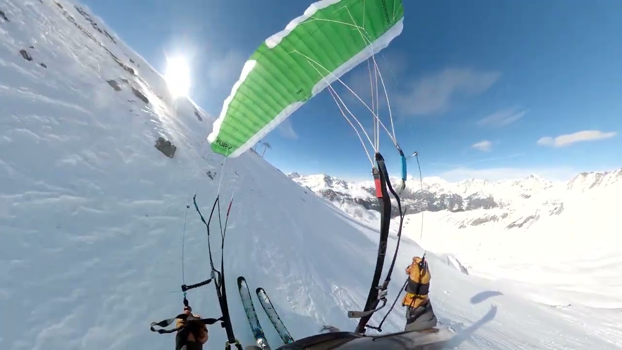 Valfrejus speedriding : soaring & barrels