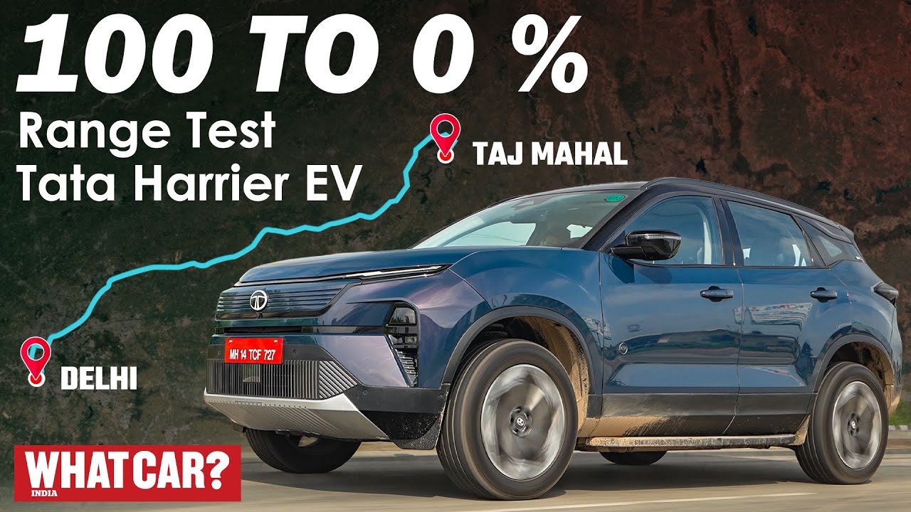 Delhi-Agra-Delhi Non-Stop: Tata Harrier EV  🚗🔋 Ultimate Range Test