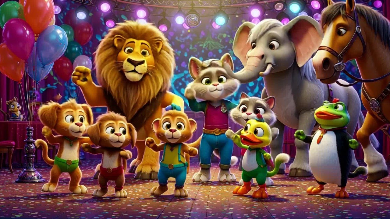 🎉 Festa di Danza degli Animali | Ruggisci, Salta, Qua Qua & Miao! Canzone Divertente per Bambini 🐾