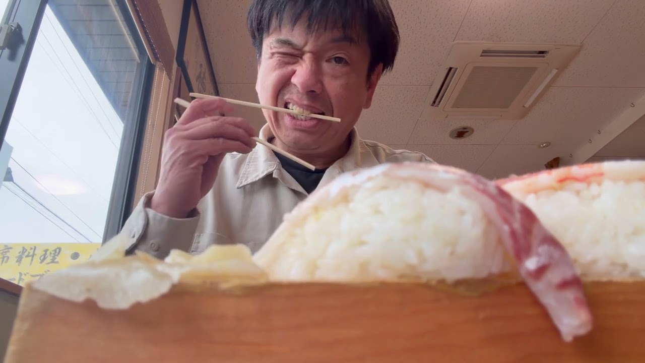 山口県岩国市　力寿司のジャンボ寿司