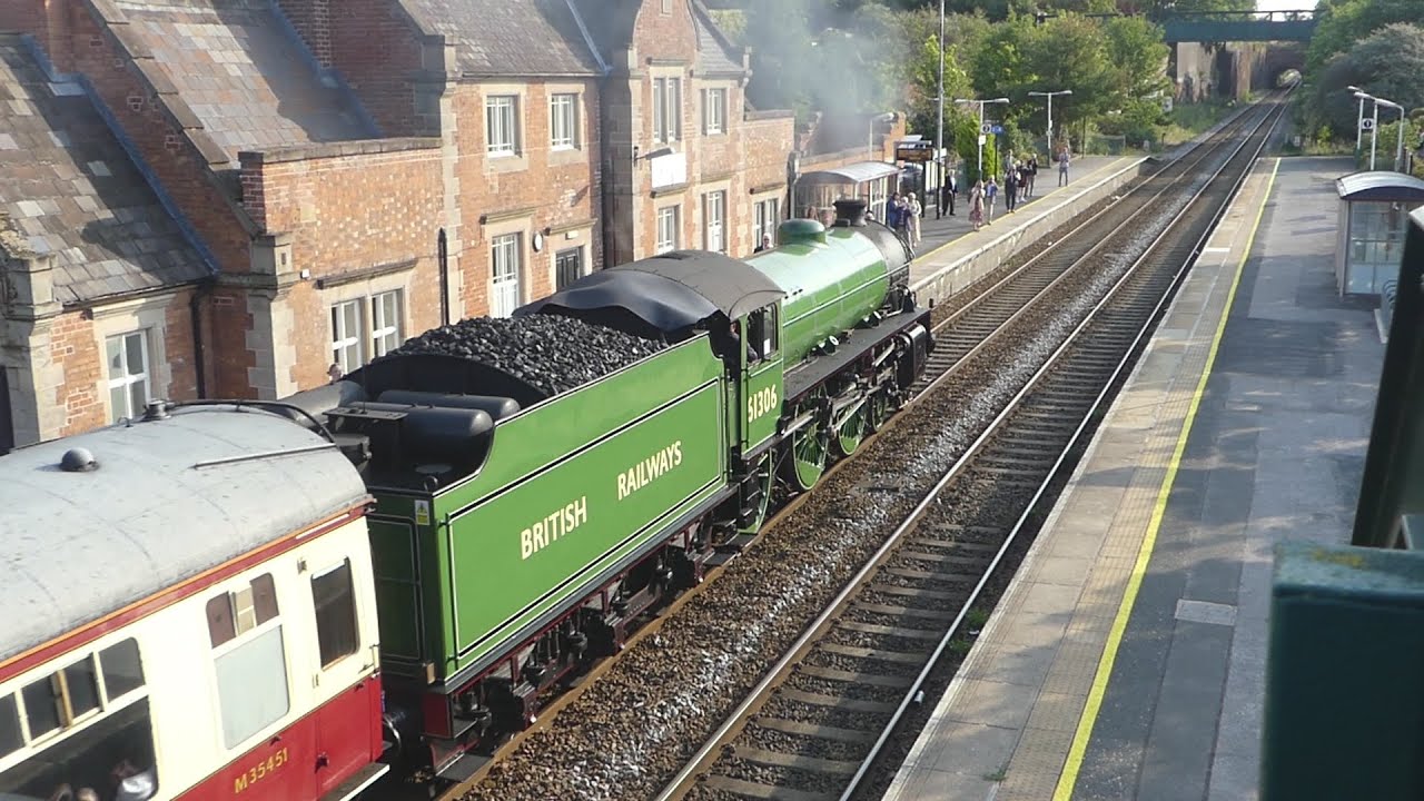 LNER  B1 61306 Mayflower at Frodsham station in Cheshire  6th August 2025