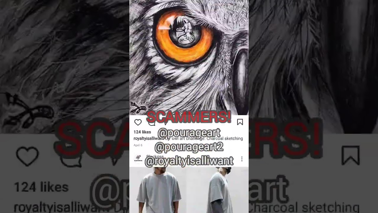 scum of the earth! the real me is @Pourage_art #scammeralert #scam