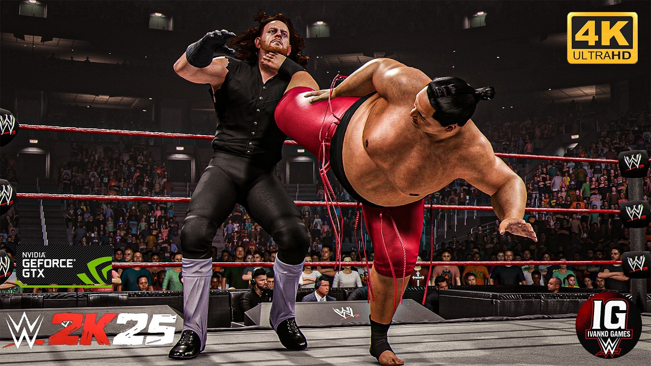 Yokozuna vs. Undertaker - single match [WWE2K25] | 4K ULTRA | 60FPS.