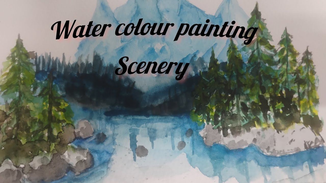 Water colour painting scenery biggeners ## simple techniques ## 