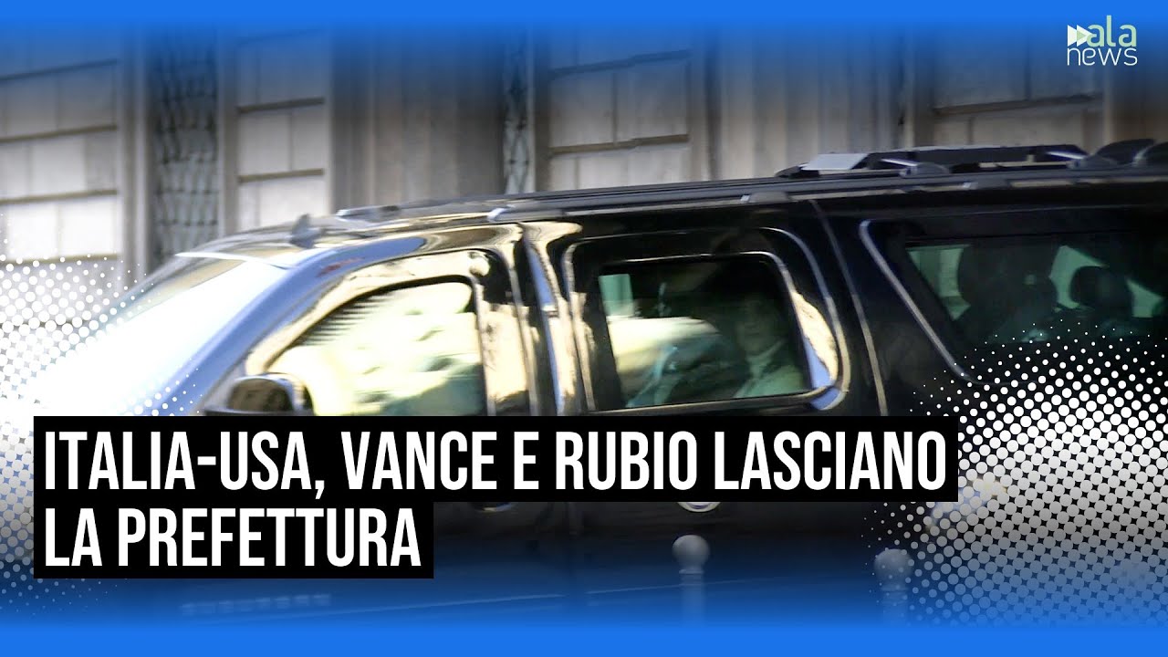 Italia-Usa, terminato incontro bilaterale Meloni e Vance e Rubio