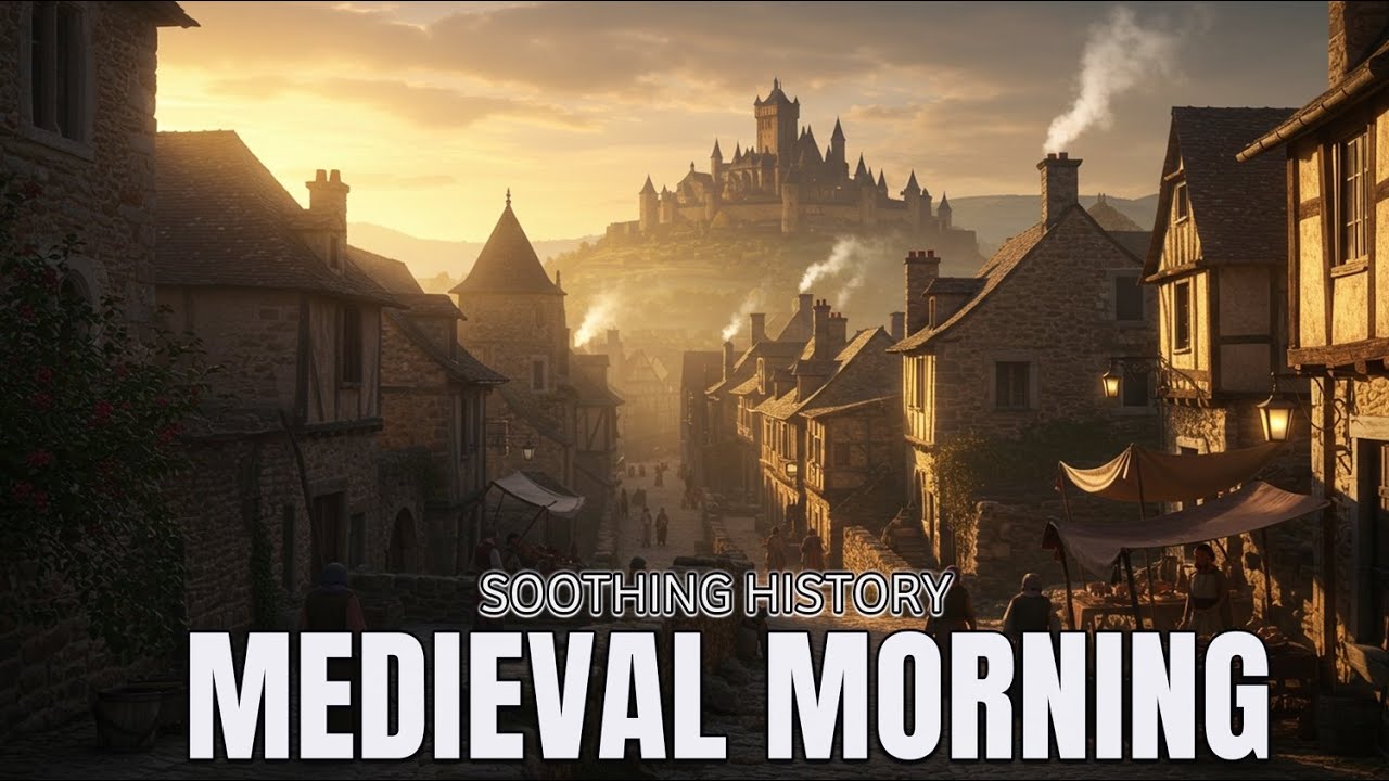 Inside a Medieval Village at Dawn| Soothing history | History for sleep