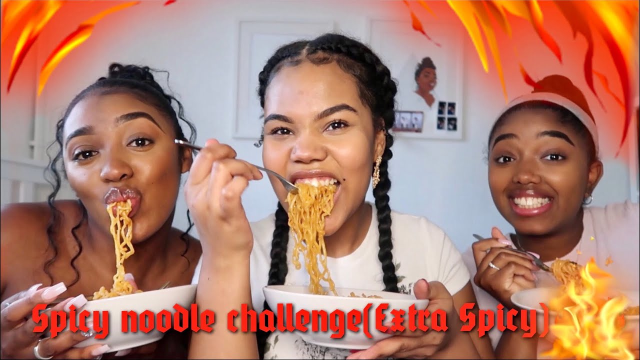 X2 EXTREME SPICY NOODLE CHALLENGE ( WITH A TWIST!🤮) PART 1