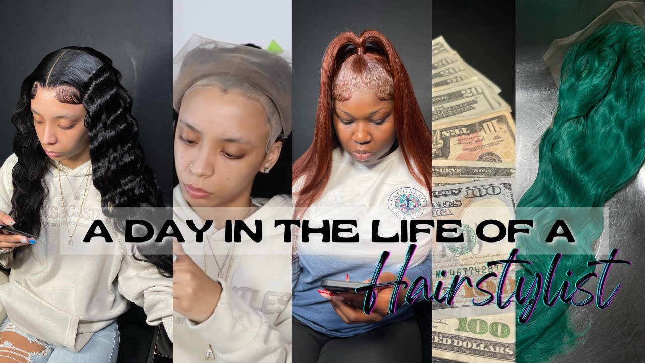 A DAY IN THE LIFE OF A HAIRSTYLIST: HOW MUCH $$$ I MADE , DOING CRIMPS ON 30 INCH HAIR & MORE !