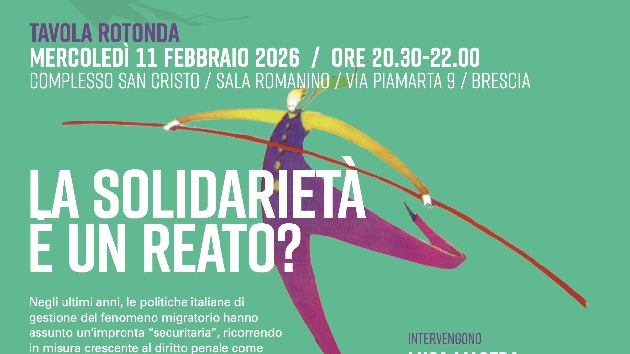 La solidarietà è un reato?