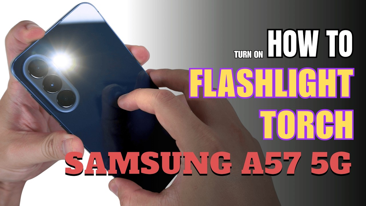 How to turn on Flashlight | Torch on Samsung Galaxy A57 5G
