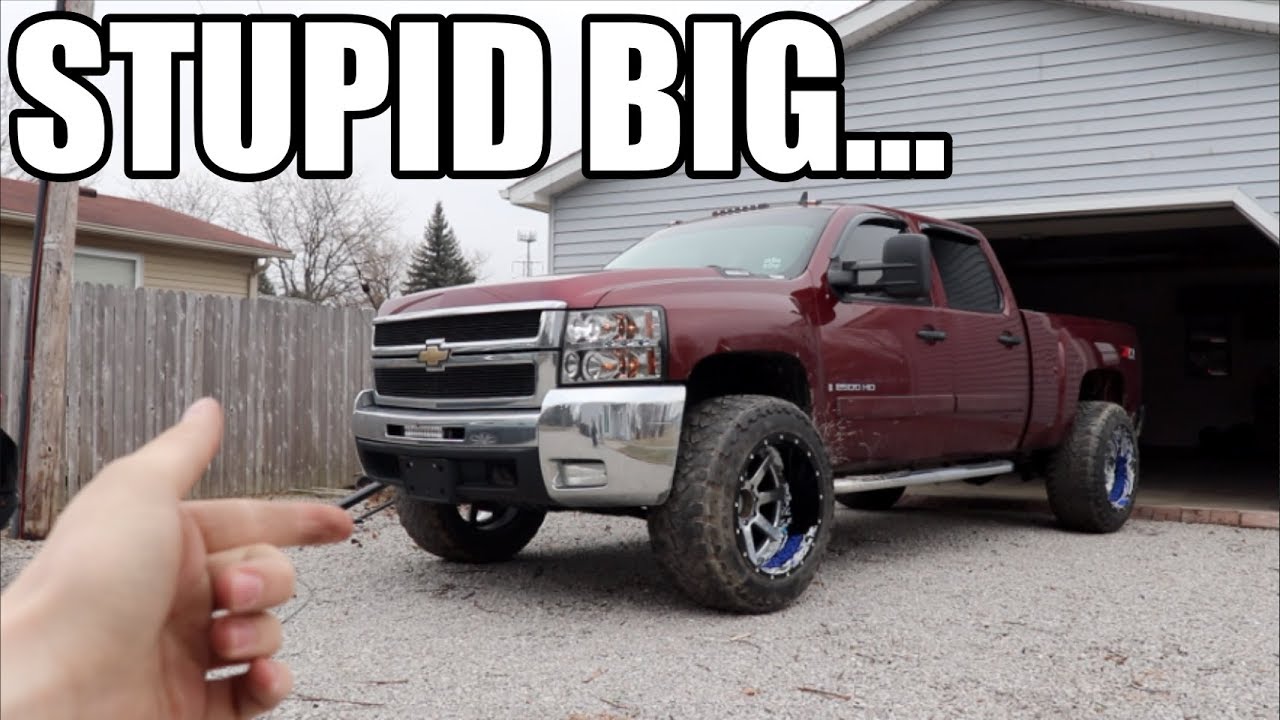 I PUT 22X14's & 37's ON MY STOCK DURAMAX!!!