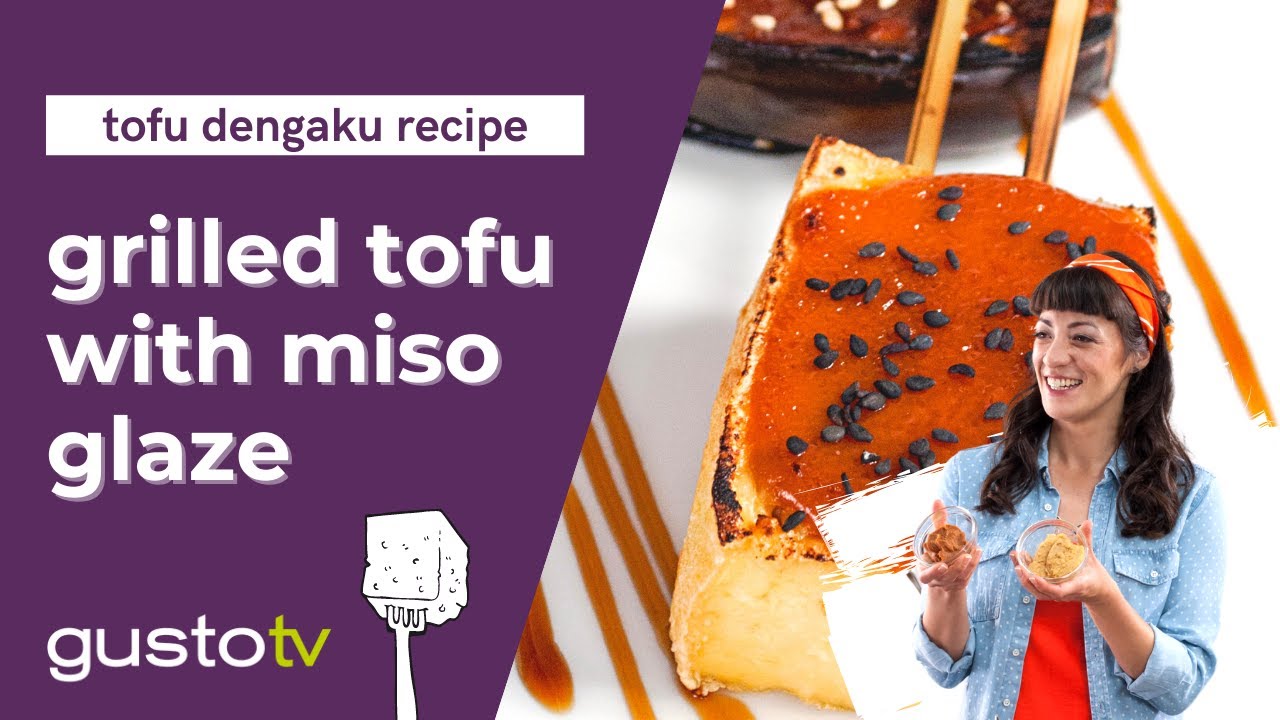 Хрустящий японский тофу дэнгаку с глазурью мисо | One World Kitchen